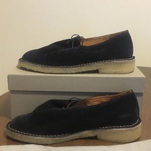 Soloviere Manolette Suede Loafer-Navy-43,M